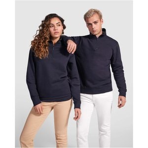 Roly SU1109 - ANETO Sweatpulli mit halb Zip Ton-in-Ton und Stehkragen