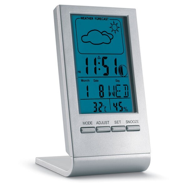 SKY Wetterstation mit blauem LCD - GiftRetail KC6460