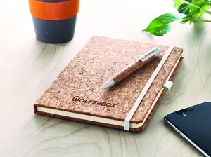 SUBER SET DIN A5-Heft & Stift aus Kork