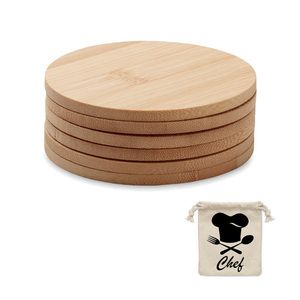 BAYIN SET Untersetzer-Set Bambus