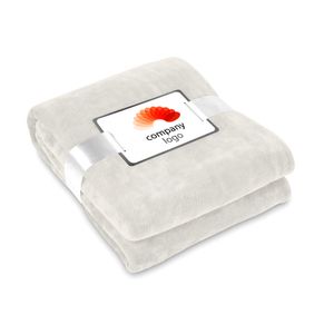 DAVOS Luxurious Flannel Fleece Blanket with Ribbon Wrap - GiftRetail MO9088
