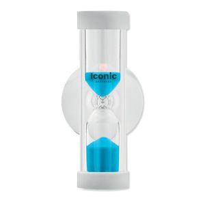 QUICKSHOWER Handmade 4-Minute Sand Timer with Suction Cup
