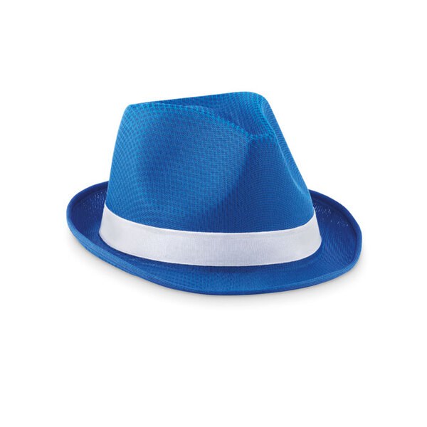 WOOGIE Bunter Polyester Strohhut mit Weißem Band - GiftRetail MO9342