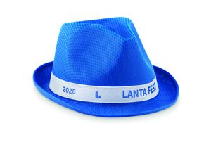 WOOGIE Bunter Polyester Strohhut mit Weißem Band - GiftRetail MO9342