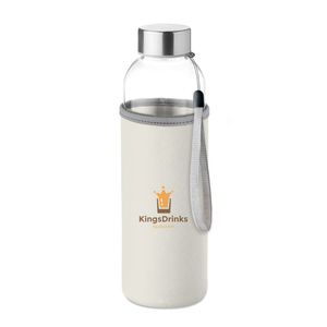 UTAH GLASS Umweltfreundliche 500ml Glasflasche mit Neoprenhülle - GiftRetail MO9358