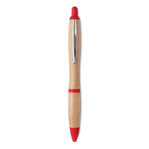 RIO BAMBOO Druckkugelschreiber ABS/Bambus - GiftRetail MO9485