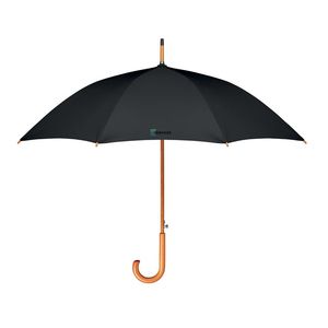 CUMULI RPET Eco-Friendly 23 Inch Auto Open Wooden Umbrella