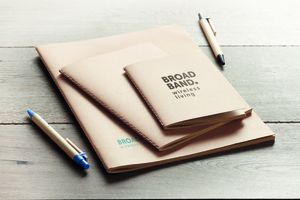 MINI PAPER BOOK Eco-Friendly A6 Recycled Notebook with Plain Pages