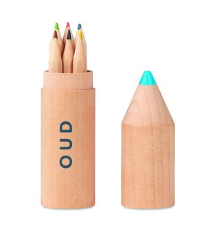 PETIT COLORET Holzbox mit 6 Stiften