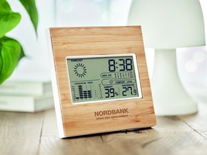 TURKU Weather station bamboo front