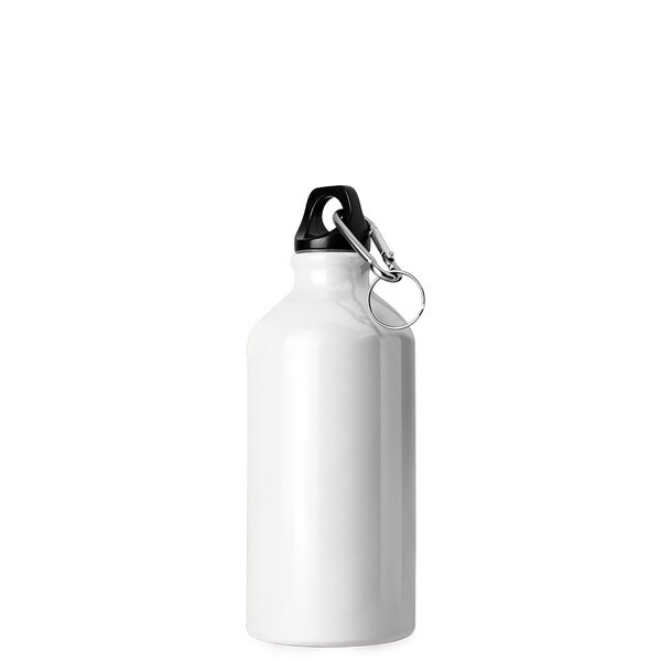 Goya 31028 - Aluminiumflasche 500ml, glänzend, Schraubverschluss, Karabiner