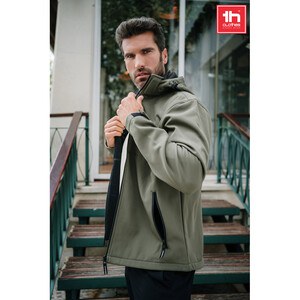 TH Clothes 30180 - Herren-Softshell-Jacke aus Polyester und Elastan
