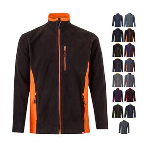 Velilla 36079 - Zweifarbige Fleecejacke (220g/m²) aus Polyester (100%)