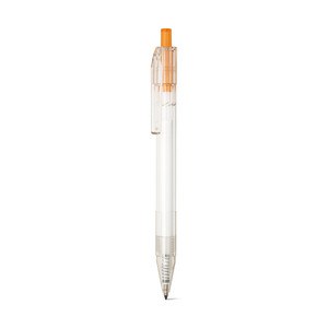 rPET ball pen pen with coloured button - Egotier 91794