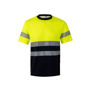 Velilla 36096 - Zweifarbiges T-Shirt aus Piqué (150 g/m²), aus Baumwolle (55 %) und Polyester (45 %)