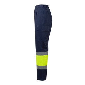 Velilla 36138 - Zweifarbige Hose aus Twill (190g/m²), Baumwolle (20%) und Polyester (80%)
