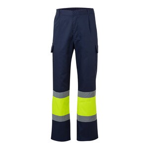 Velilla 36138 - Zweifarbige Hose aus Twill (190g/m²), Baumwolle (20%) und Polyester (80%)