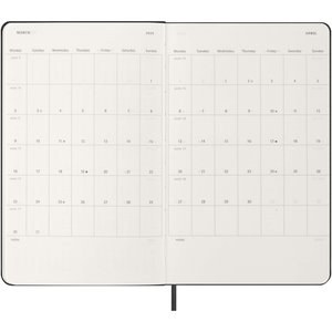 Moleskine 107754 - Hardcover 12 Monate Wochenkalender L