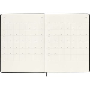 Moleskine 107950 - Hardcover 12 Monate Wochenkalender XL