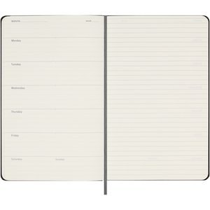 Moleskine 107952 - Hardcover Wochenplaner L, undatiert
