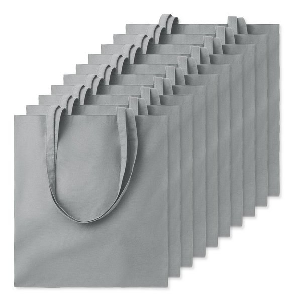 Pack mit 10 GiftRetail MO9268 - COTTONEL COLOUR + Shopping Bag Cotton 140g/m²