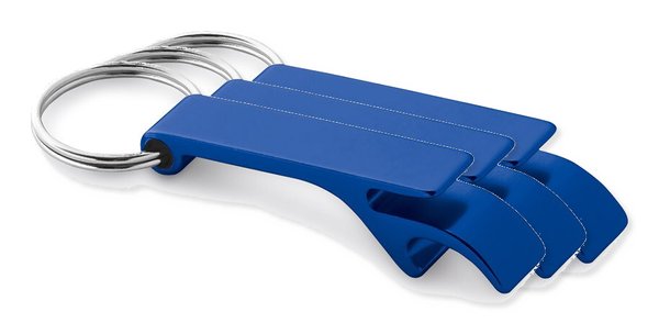 Pack mit 3 Egotier 93151 - Schlüsselanhänger aus Aluminium mit Flaschenöffner