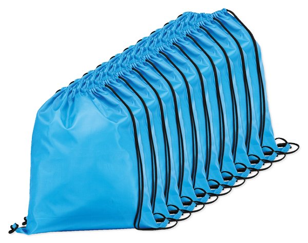 Pack of 10 Egotier 92910 - 210D drawstring backpack