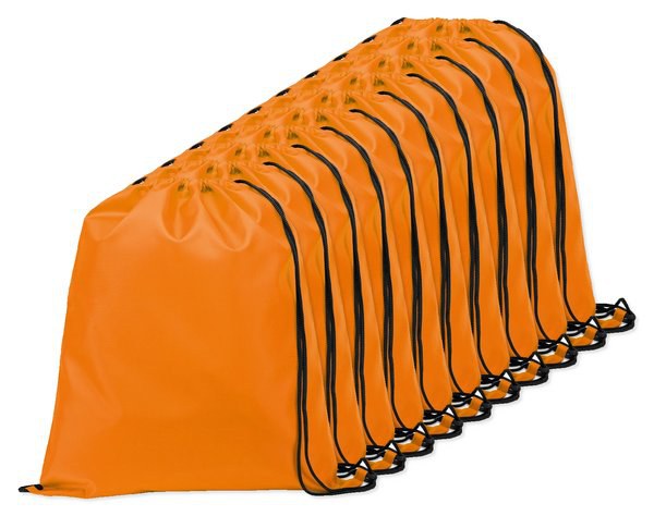 Pack of 10 Egotier 92910 - 210D drawstring backpack