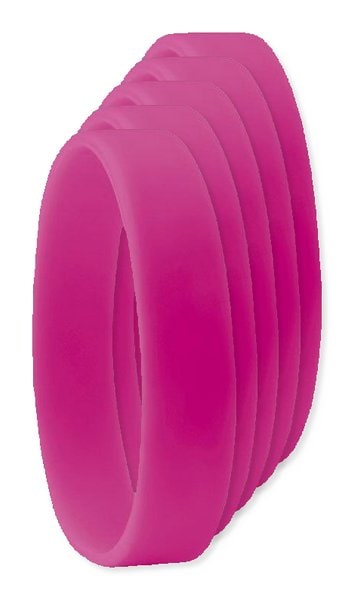 Pack mit 5 GiftRetail MO8913 - EVENT Silikon Armband 