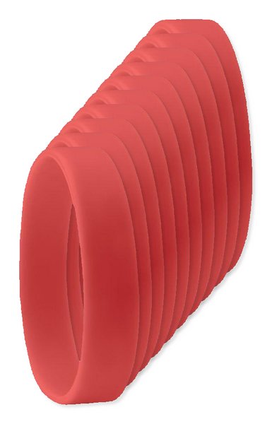 Pack of 100 GiftRetail MO8913 - Durable Event Silicone - Wristband for All Occasions