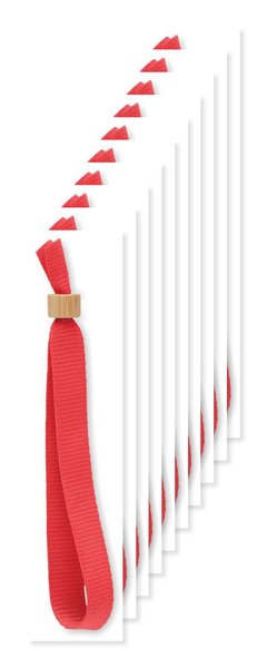 Pack of 10 GiftRetail MO6706 - FIESTA RPET Eco-Friendly RPET Polyester Event Wristband