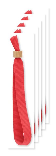 Pack of 50 GiftRetail MO6706 - FIESTA RPET Eco-Friendly RPET Polyester Event Wristband