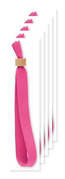 Pack mit 50 GiftRetail MO6706 - FIESTA Armband RPET-Polyester