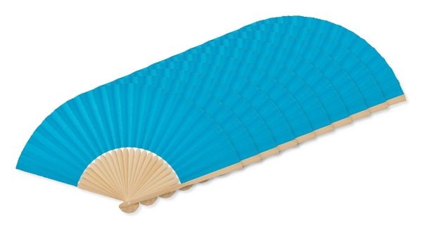 Pack mit 10 GiftRetail MO6828 - FANNY PAPER Eleganter Bambus Handfächer aus Papierstoff