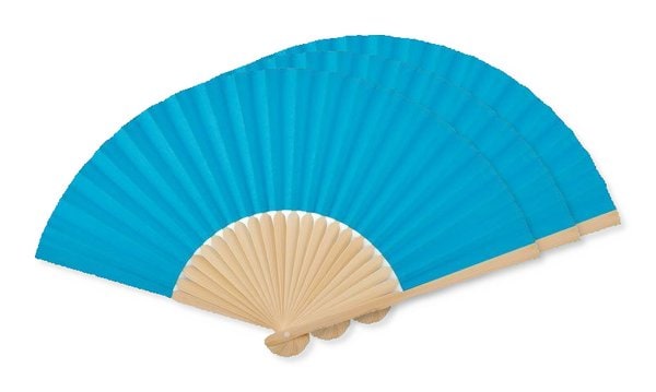 Pack mit 30 GiftRetail MO6828 - FANNY PAPER Eleganter Bambus Handfächer aus Papierstoff