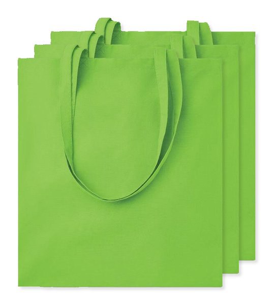 Pack mit 30 GiftRetail MO9268 - COTTONEL COLOUR + Shopping Bag Cotton 140g/m²