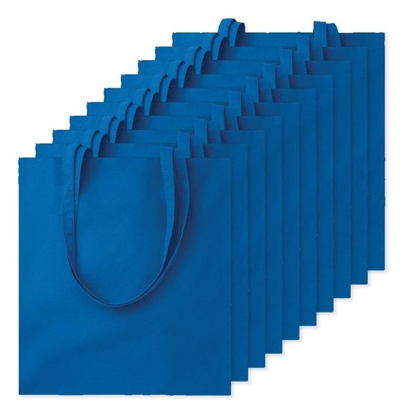 Pack mit 100 GiftRetail MO9268 - COTTONEL COLOUR + Shopping Bag Cotton 140g/m²
