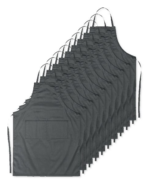 Pack mit 10 GiftRetail MO8441 - FITTED KITAB Küchenschürze