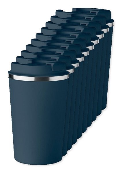 Pack mit 10 GiftRetail MO6276 - BRACE Doppelwandiger Becher 350ml
