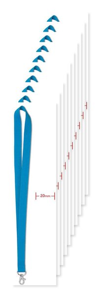 Pack mit 10 GiftRetail MO9058 - SIMPLE LANY Lanyard 20mm