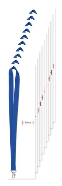 Pack mit 10 GiftRetail MO9058 - SIMPLE LANY Lanyard 20mm