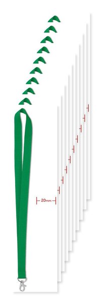 Pack of 10 GiftRetail MO9058 - SIMPLE LANY - Premium 20mm Lanyard with Metal Hook - Sublimation Print