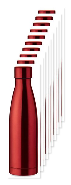 Pack mit 100 GiftRetail MO9812 - BELO BOTTLE Edelstahl Isolierflasche 500ml