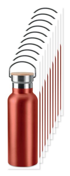 Pack mit 10 GiftRetail MO9431 - HELSINKI Isolierflasche 500ml