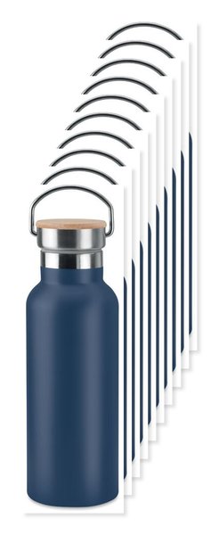 Pack mit 100 GiftRetail MO9431 - HELSINKI Isolierflasche 500ml