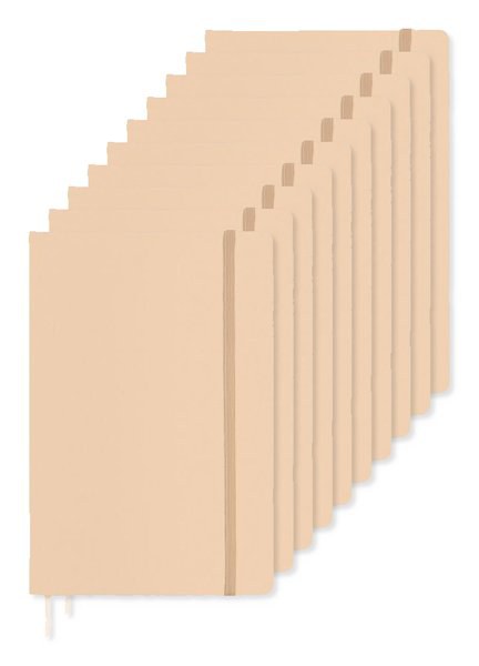 Pack mit 10 GiftRetail MO1804 - ARCONOT DIN A5 Notizbuch