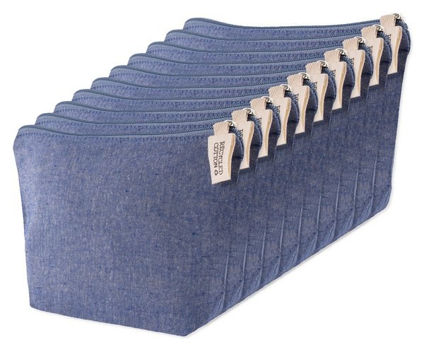 Pack mit 10 Goya 50617 - Toilettentasche aus 100% recycelter Baumwolle, 140g/m² TETIAROA