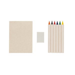 XD Collection P611.36 - Micki GRS Infinity 6er-Farbbleistift-Set mit Notizblock