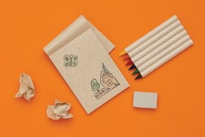 XD Collection P611.36 - Micki GRS Infinity 6er-Farbbleistift-Set mit Notizblock