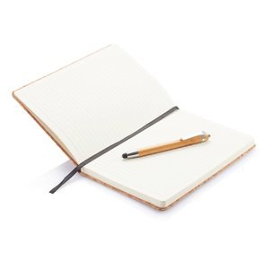 XD Collection P773.77 - A5 notebook with bamboo pen including stylus